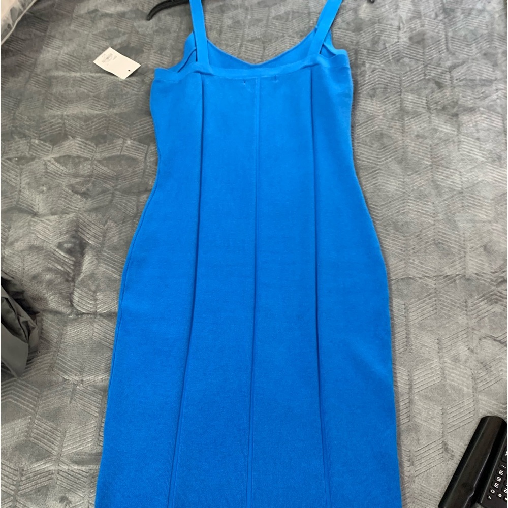 Beautiful vibrant blue soft dress